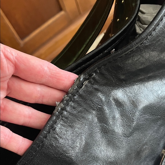 Anne Klein Black Studded Shoulder Bag - Picture 8 of 13